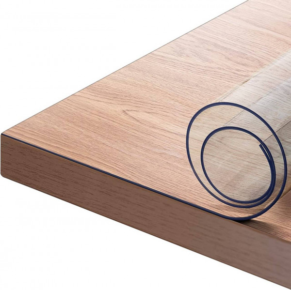YQJ Nappe Transparente épaisse 2mm,Nappe Rectangulaire écologique PVC  Protection Table-ImperméAble Anti-Huile Antidérapante  Résistan,130x150cm/51.2x59in : : Jardin