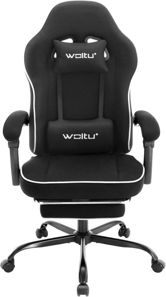 WOLTU Gaming Stuhl mit Taschenfederkissen, ergonomischer Drehstuhl, Netzstoff