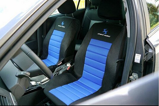 Auto Sitzbezüge Komplettsatz, Polyester Grau Lila Schwarz Blau Rot