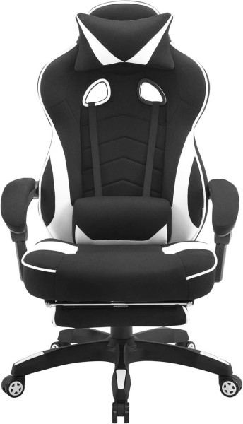WOLTU Gaming Stuhl aus Stoff mit Lendenkissen BS83