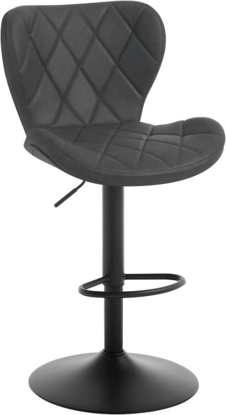 WOLTU bar stool height adjustable, swivel stool 360°, ergonomic, imitation leather metal frame