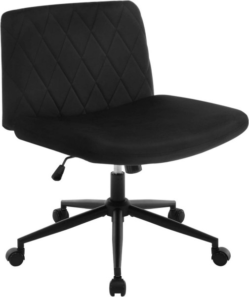 WOLTU Bürostuhl, mit breiter Sitzfläche, Rückenlehne 100°-120° neigbar, Samt