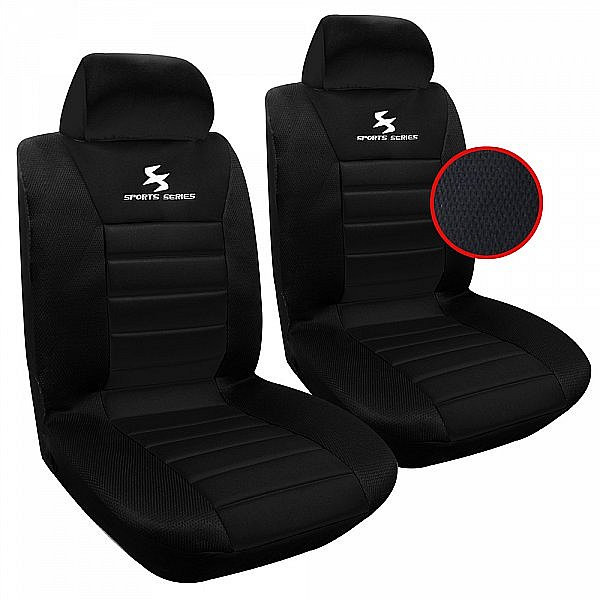 Auto Sitzbezüge Schwarz (2er Set)