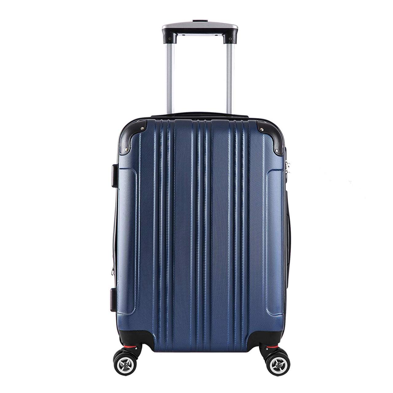 4 wheel hard suitcase lightweight