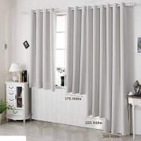 Eyelet Blackout Curtain Thermal Insulated Ring Top Curtain for Bedroom Living Room Door, 1 Panel