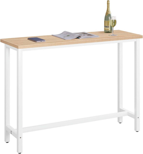 WOLTU 1x Bartisch Bistrotisch Stehtisch Esstisch, Metallgestell, Tischplatte aus MDF