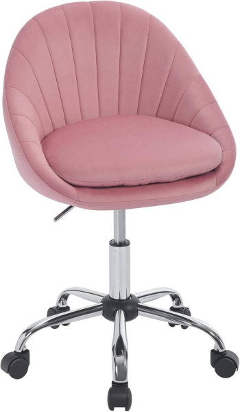 WOLTU Chaise de bureau ergonomique, chaise de maquillage, chaise de bureau charge 150 kg, velours