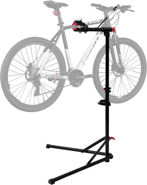 WOLTU Support de Vélo, Support Vertical Professionnel pour Vélo, Porte-vélo Extensible avec Bras Rotatif à 360° et Pieds, Porte Bicyceltte triangulaire, Hauteur Réglable, Charge de 25 kg, Noir