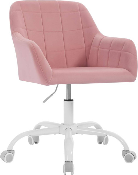 WOLTU Chaise de bureau pivotante, chaise de maquillage, chaise de bureau ergonomique, velours