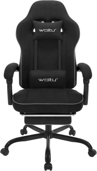 WOLTU Gaming Chair with Pocket Spring Cushion, Ergonomic Swivel Chair, Tech Fabric