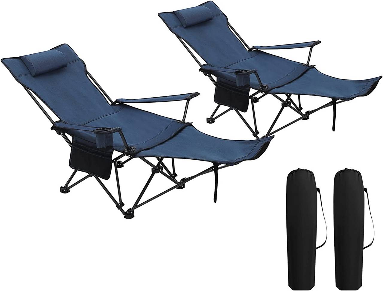 Silla plegable para campamento, silla de campamento plegable portátil para  exteriores, playa, pesca, picnic, silla deportiva con portavasos, asiento