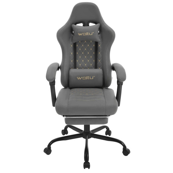 WOLTU Gaming Stuhl mit Massagefunktion, Taschenfederkissen, ergonomisch, Tech-Stoff