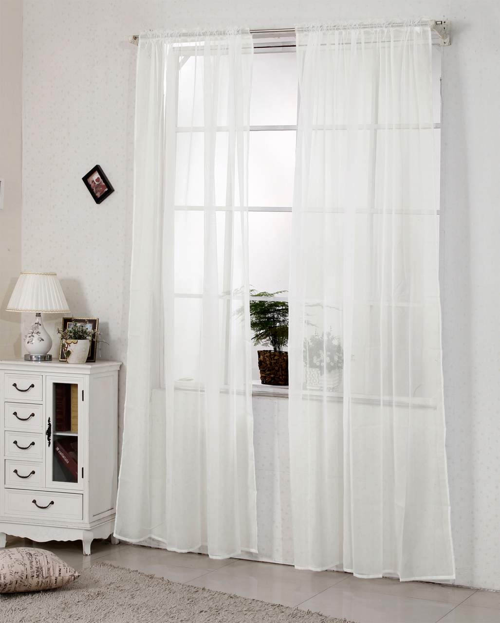 Kräuselband Stores Voile für Vorhang Wohnzimmer Schlafzimmer Schiene transparent mit Gardinen Fensterschal