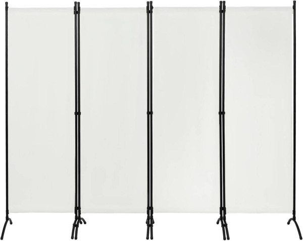 WOLTU folding screen 4-part 224x181 cm, room divider, privacy screen