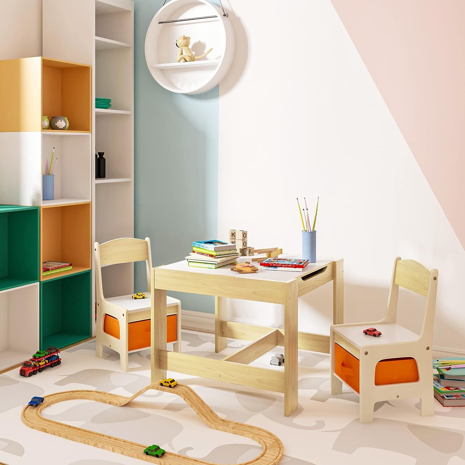 TABLE DE JEU Et Studio Pour Enfants Avec Chaises Petite Table 3in1